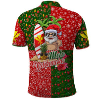 Hawaii Christmas Polo Shirt Mele Kalikimaka Kanaka Maoli DT02 - Polynesian Pride