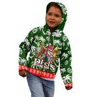 Guam Christmas Kid Hoodie Felis Pusgua Tropical Xmas Patterns DT02 - Polynesian Pride