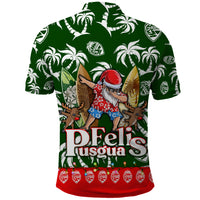 Guam Christmas Polo Shirt Felis Pusgua Tropical Xmas Patterns DT02 - Polynesian Pride