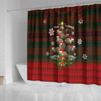 Meri Kirihimete New Zealand Shower Curtain Christmas Kiwi Maori DT02 - Polynesian Pride