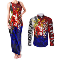 Philippines Bonifacio Day Couples Matching Tank Maxi Dress and Long Sleeve Button Shirt DT02 Art - Polynesian Pride