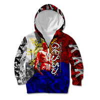 Philippines Bonifacio Day Kid Hoodie DT02 Zip Hoodie Art - Polynesian Pride