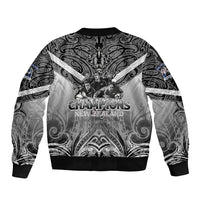 New Zealand Bomber Jacket Rugby Aotearoa Champions DT02 - Polynesian Pride