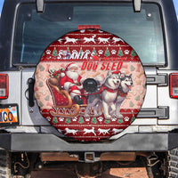 Dog Sled Christmas Spare Tire Cover Husky Sleigh Ride Design - Polynesian Pride