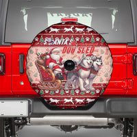 Dog Sled Christmas Spare Tire Cover Husky Sleigh Ride Design - Polynesian Pride