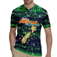 Merry Christmas New Zealand Rugby Jersey Xmas Travel Map - Polynesian Pride