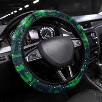 Merry Christmas New Zealand Steering Wheel Cover Xmas Travel Map - Polynesian Pride
