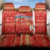 Merry Christmas Hawaii Back Car Seat Cover Xmas Travel Map - Polynesian Pride