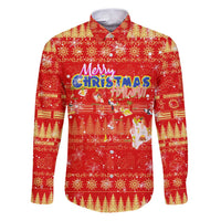 Merry Christmas Hawaii Family Matching Puletasi and Hawaiian Shirt Xmas Travel Map - Polynesian Pride