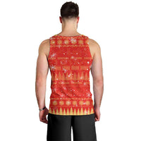 Merry Christmas Hawaii Men Tank Top Xmas Travel Map - Polynesian Pride
