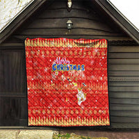 Merry Christmas Hawaii Quilt Xmas Travel Map - Polynesian Pride