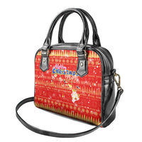 Merry Christmas Hawaii Shoulder Handbag Xmas Travel Map - Polynesian Pride