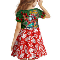 Mele Kalikimaka Shaka Santa Family Matching Mermaid Dress and Hawaiian Shirt Hawaiian Surf Christmas Design with Aloha Spirit - Polynesian Pride