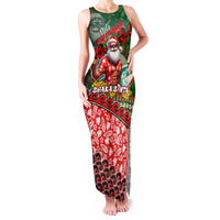Mele Kalikimaka Shaka Santa Family Matching Tank Maxi Dress and Hawaiian Shirt Hawaiian Surf Christmas Design with Aloha Spirit - Polynesian Pride