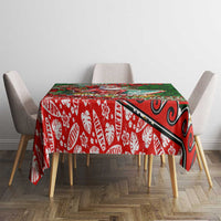 Mele Kalikimaka Shaka Santa Tablecloth Hawaiian Surf Christmas Design with Aloha Spirit - Polynesian Pride