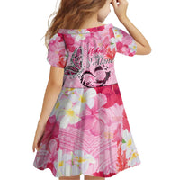 Butterfly Polynesia Breast Cancer Family Matching Short Sleeve Bodycon Dress and Hawaiian Shirt Nobody Fights Alone Pink Out Tropical Hibiscus DT02 - Polynesian Pride