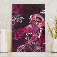 Breast Cancer Mermaid Polynesia Canvas Wall Art Faith Hope Love