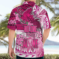 Breast Cancer Awareness Hawaii Hawaiian Shirt Polynesia Girl Nobody Fights Alone