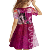Breast Cancer New Zealand Family Matching Tank Maxi Dress and Hawaiian Shirt Maori Aotearoa Girl Pink Out DT02 - Polynesian Pride