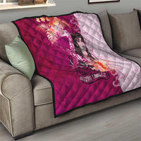 Breast Cancer New Zealand Quilt Maori Aotearoa Girl Pink Out