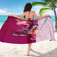 Breast Cancer New Zealand Sarong Maori Aotearoa Girl Pink Out