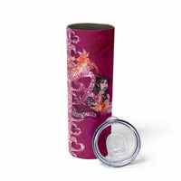 Breast Cancer New Zealand Skinny Tumbler Maori Aotearoa Girl Pink Out