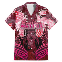 Breast Cancer Warrior Family Matching Mermaid Dress and Hawaiian Shirt Angel Wings Polynesian Pattern