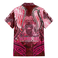 Breast Cancer Warrior Family Matching Mermaid Dress and Hawaiian Shirt Angel Wings Polynesian Pattern