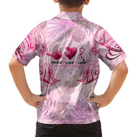 Breast Cancer Polynesian Family Matching Tank Maxi Dress and Hawaiian Shirt I Can Do All Things Through Christ DT02 - Polynesian Pride
