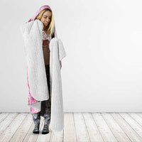 Breast Cancer Polynesian Hooded Blanket I Can Do All Things Through Christ