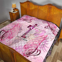 Breast Cancer Polynesian Quilt I Can Do All Things Through Christ DT02 - Polynesian Pride