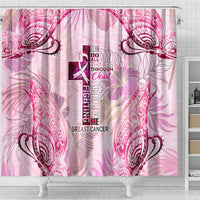Breast Cancer Polynesian Shower Curtain I Can Do All Things Through Christ DT02 - Polynesian Pride