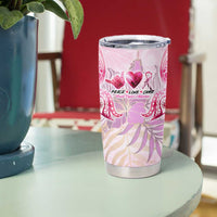 Breast Cancer Polynesian Tumbler Cup I Can Do All Things Through Christ