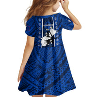 guam-chamorro-warrior-kid-short-sleeve-dress-traditional-tribal-patterns