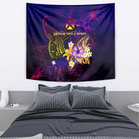 Wallis and Futuna Tapestry Whale Hibiscus Polynesian