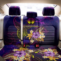 New Caledonia Back Car Seat Cover Whale Hibiscus Polynesian