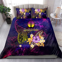 New Caledonia Bedding Set Whale Hibiscus Polynesian