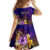 New Caledonia Family Matching Off Shoulder Short Dress and Hawaiian Shirt Whale Hibiscus Polynesian