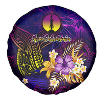 New Caledonia Spare Tire Cover Whale Hibiscus Polynesian