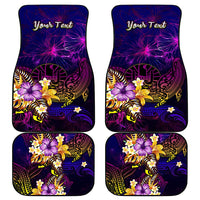 Tahiti French Polynesia Car Mats Whale Hibiscus Polynesian