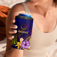 Cook Islands 4 in 1 Can Cooler Tumbler Whale Hibiscus Polynesian