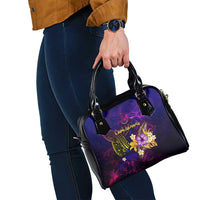 Cook Islands Shoulder Handbag Whale Hibiscus Polynesian