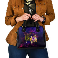 Cook Islands Shoulder Handbag Whale Hibiscus Polynesian