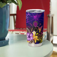 Cook Islands Tumbler Cup Whale Hibiscus Polynesian