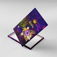 Nauru Canvas Wall Art Whale Hibiscus Polynesian