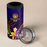 Northern Mariana Islands 4 in 1 Can Cooler Tumbler Whale Hibiscus Polynesian DT02 - Polynesian Pride