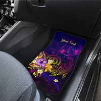 Northern Mariana Islands Car Mats Whale Hibiscus Polynesian
