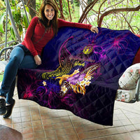 Northern Mariana Islands Quilt Whale Hibiscus Polynesian DT02 - Polynesian Pride