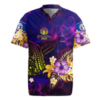 Northern Mariana Islands Rugby Jersey Whale Hibiscus Polynesian