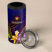 Marshall Islands 4 in 1 Can Cooler Tumbler Whale Hibiscus Polynesian
